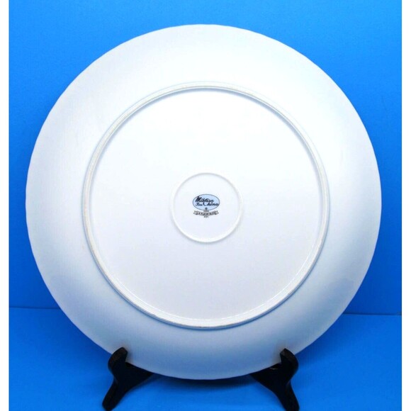 Mikasa La Fleur Bleu Large Round Floral 12" Chop Plate Platter EUC - Picture 5 of 7